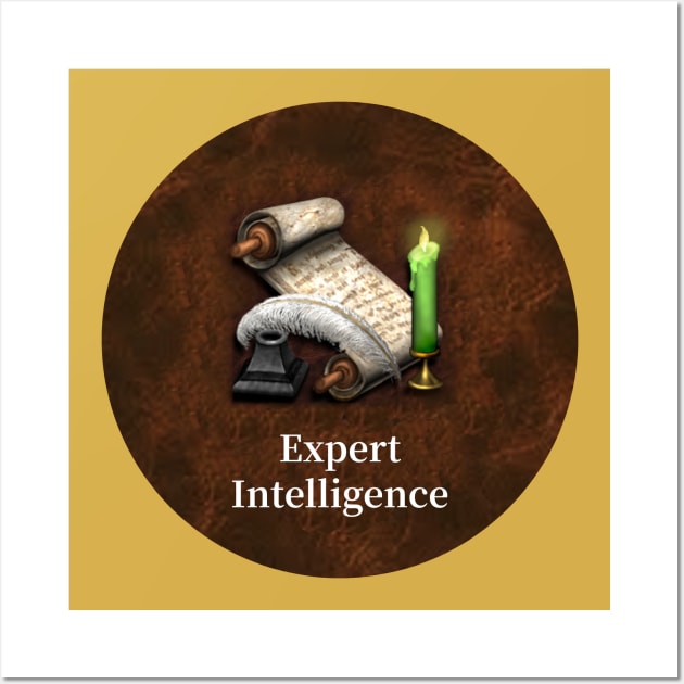 Expert Intelligence - Heroes of Might and Magic III expert intelligence skill Wall Art by caseofstyle